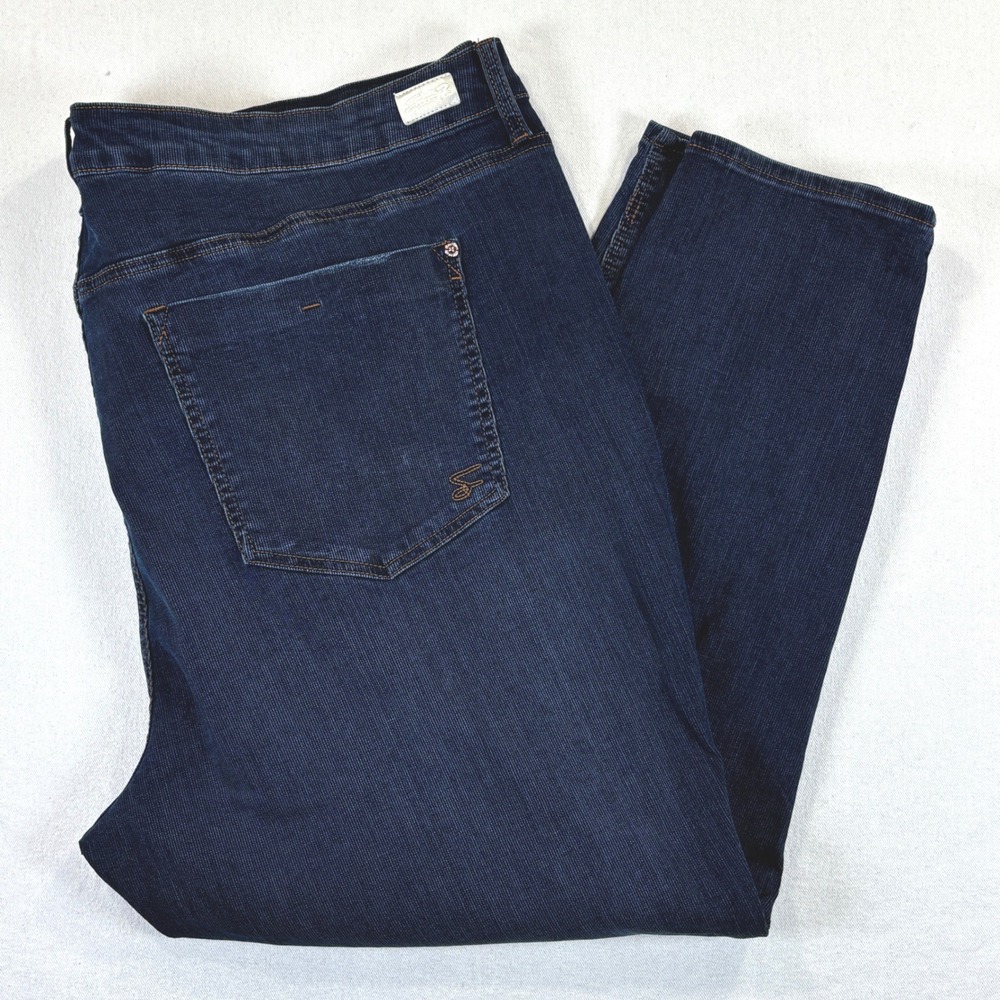 Seven7 Bombshell High Rise Skinny Jeans Womens 24W Dark Wash Stretch Blue Denim
